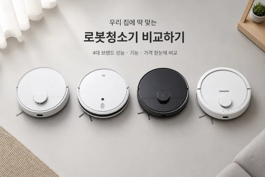 원룸 소형 아파트 로봇청소기 추천 비교